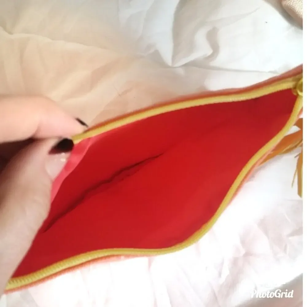 Ipsy | Bright Peach Makeup Bag